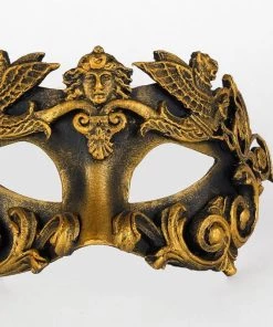 Carta Alta Griffin Mask Bronze Venetian Baroque Male Masquerade Mens