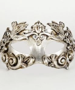 Carta Alta Griffin Silver Venetian Baroque Mask Masquerade Design Mens
