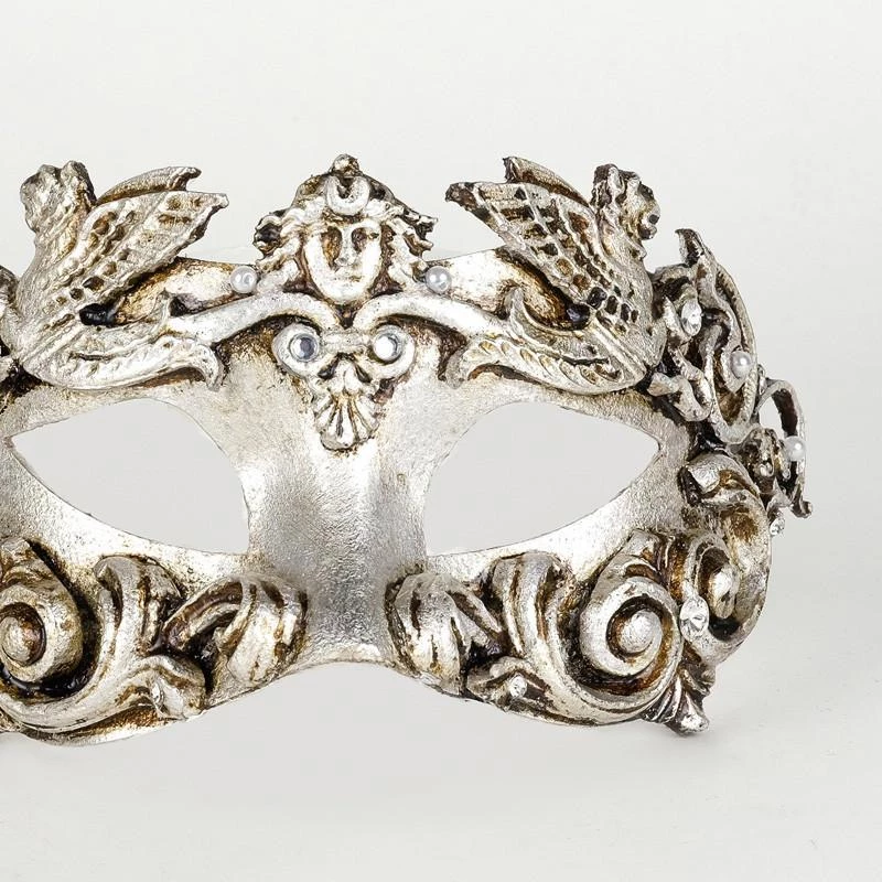 Carta Alta Griffin Silver Venetian Baroque Mask Masquerade Design Mens 5 Carta Alta Griffin Silver Venetian Baroque Mask Masquerade Design Mens