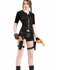 Tomfoolery Lara Croft Thigh Holster & Gun Costume Set