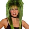 Carnival Products Cindy Lauper 80s Spiky Layered Wig Green & Black Party Mullet 1 Carnival Products Cindy Lauper 80s Spiky Layered Wig Green & Black Party Mullet