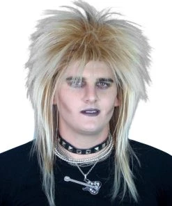 Carnival Products Rock Star Mullet Blonde 1980's Costume Wig