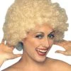 Carnival Products Afro Blonde Costume Wig 1970's Fancy Dress