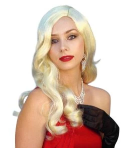 Carnival Products Rita Blonde Long Wavy 1940's Hollywood Movie Star Costume Wig
