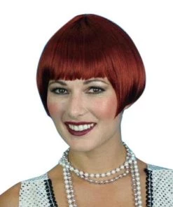 Carnival Products Womens Charleston Chic Bob Auburn Red Wig Women's 1920's Fancy Dress