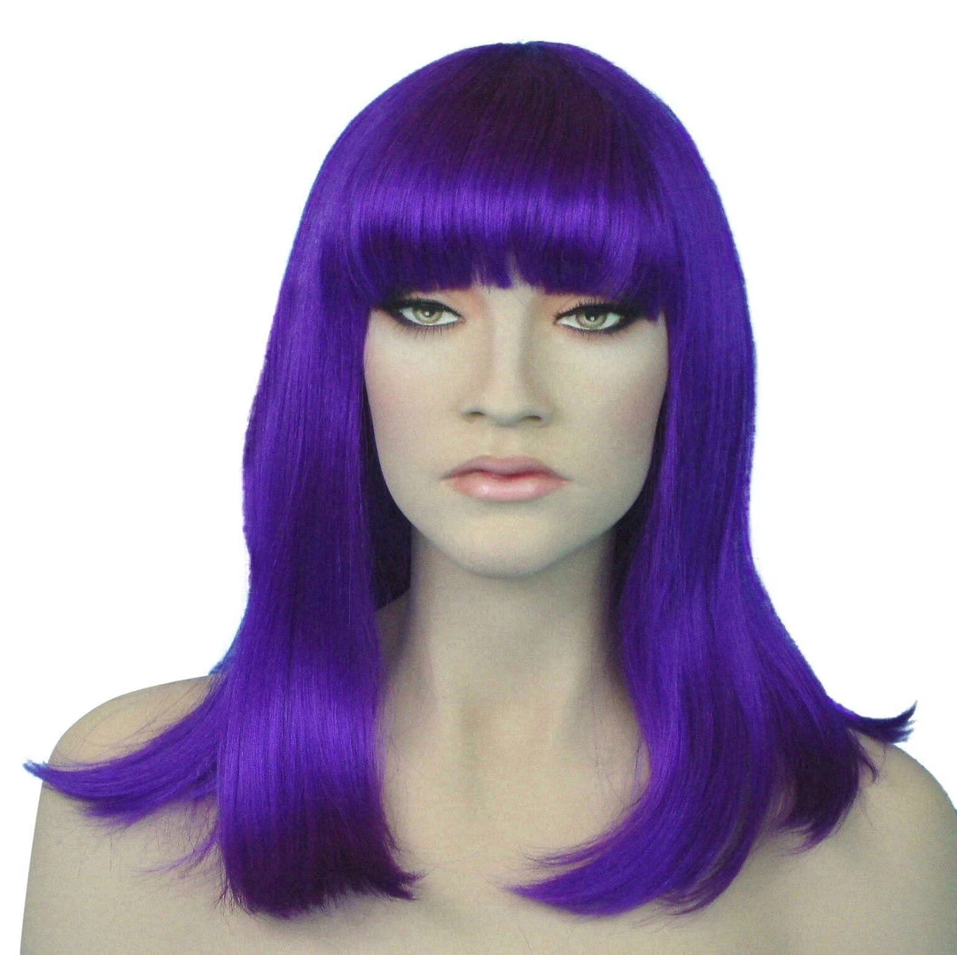 Carnival Products Cleopatra Electric Purple Costume Wig Disco Fancy Dress Womens 3 Carnival Products Cleopatra Electric Purple Costume Wig Disco Fancy Dress Womens