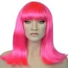 Carnival Products Hot Pink Cleopatra Costume Wig Disco Fancy Dress Womens