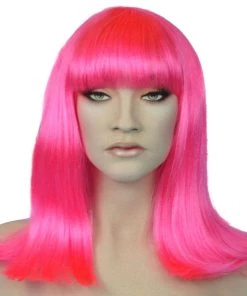 Carnival Products Hot Pink Cleopatra Costume Wig Disco Fancy Dress Womens