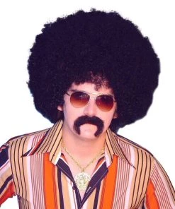 Carnival Products Mens Afro Jumbo Mr Big Wig 70's Disco