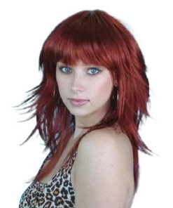 Carnival Products Retro Long Layered 70's Auburn Costume Wig Fancy Dress Womens