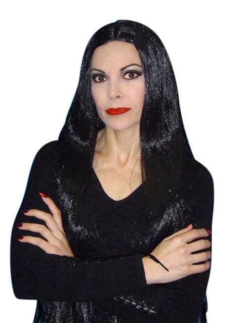 Carnival Products Morticia Adams Halloween Costume Wig 3 Carnival Products Morticia Adams Halloween Costume Wig