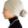 Carnival Products Old Women Grey Costume Wig Granny Fancy Dress Womens