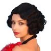 Carnival Products Womens Charleston Short Black 20's Flapper Wig Costume Fancy Dress Party Hair
