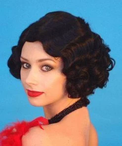 Carnival Products Womens Charleston Short Black 20's Flapper Wig Costume Fancy Dress Party Hair