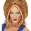 Smiffy's Ginger Spice Girl Power Costume Wig Womens 90s Costume Accessory