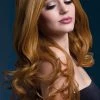 Smiffy's Rhianne Wig Long Soft Wave Auburn Womens