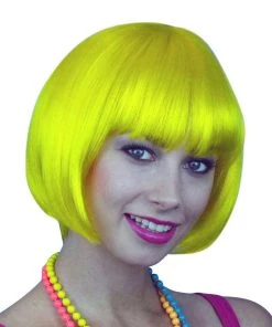 Carnival Products Bob Yellow Women's Wig Hens Night Fancy Dress Accessory Womens