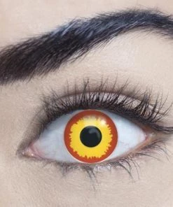 Interalia Flame Eyes Halloween Wildfire Contact Lenses 1 Day Use Womens