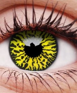 ColourVue Yellow Eclipse Contact Lenses Buy Costumes